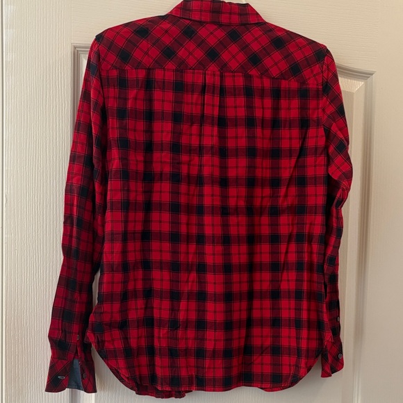 Talbots Red and Black Checkered Shirt - Picture 2 of 4